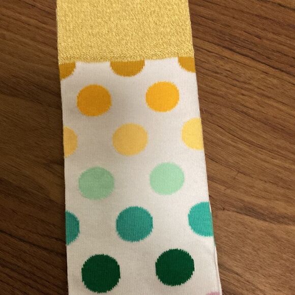 Happy Socks NEW 2 Pair. Knee sock and low sock. Fun Patterns US W 10-12.5. - Picture 2 of 6